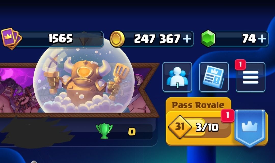 CONTA DE CLASH ROYALE 14K DE TROFEUS TORRE LV MAX 122/123 CARTAS