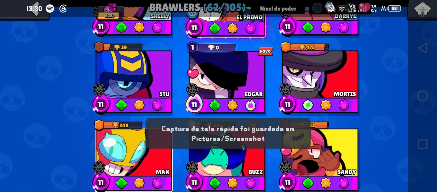 CONTA BRAWL STARS 6.2K TROFÉUS | 62 BRAWLERS | PODER 11
