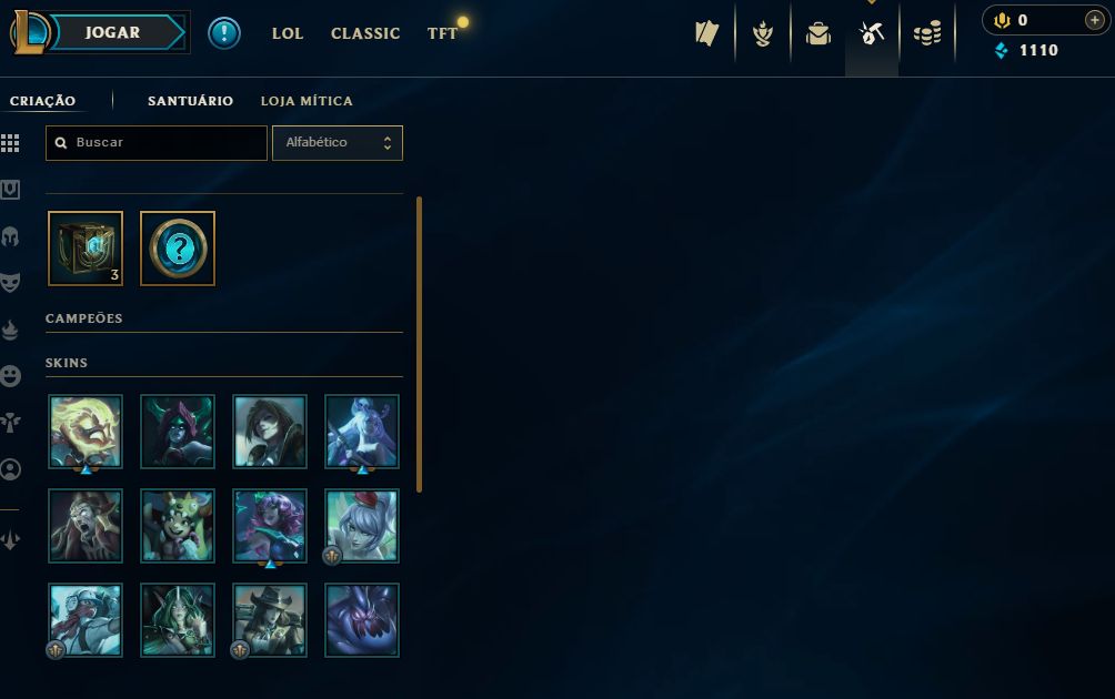 Conta Platina 3 main sup / top smurf league os legends level 30