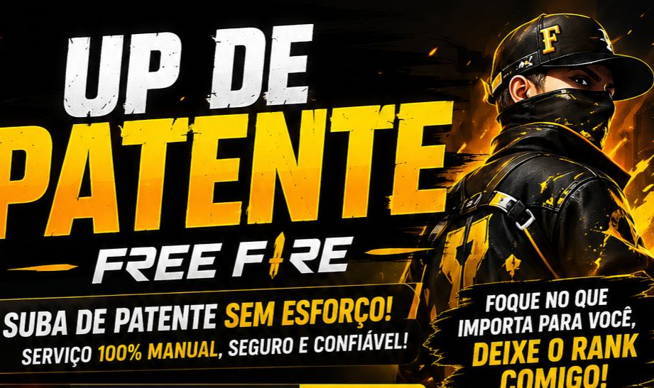UP DE PATENTE FREE FIRE | RÁPIDO E SEGURO