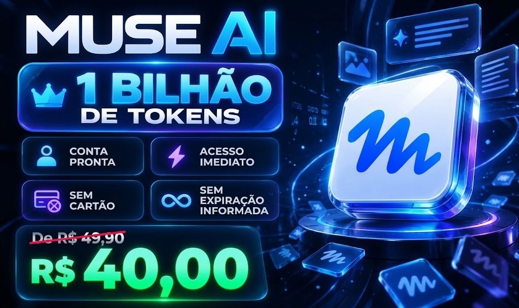 Muse AI | 1 Bilhão de Tokens | Conta Pronta