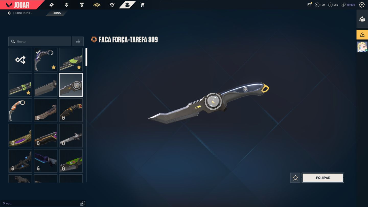 CONTA COM CHAVEIRO DE IMORTAL E KARAMBIT SAQUEADORA / PRECO NEGOCIAVEL