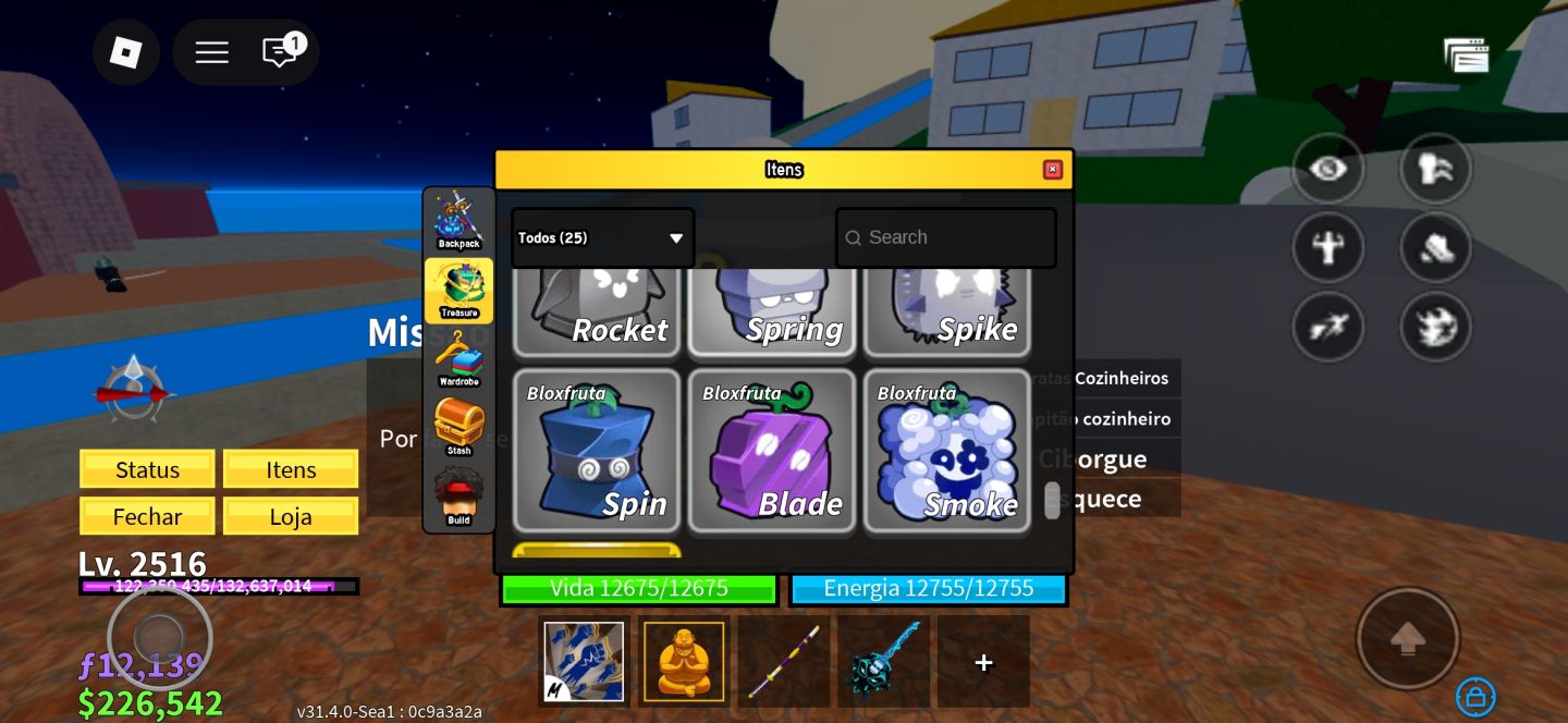 Conta blox fruits com 2 frutas permanente, vem dar uma olhada!!