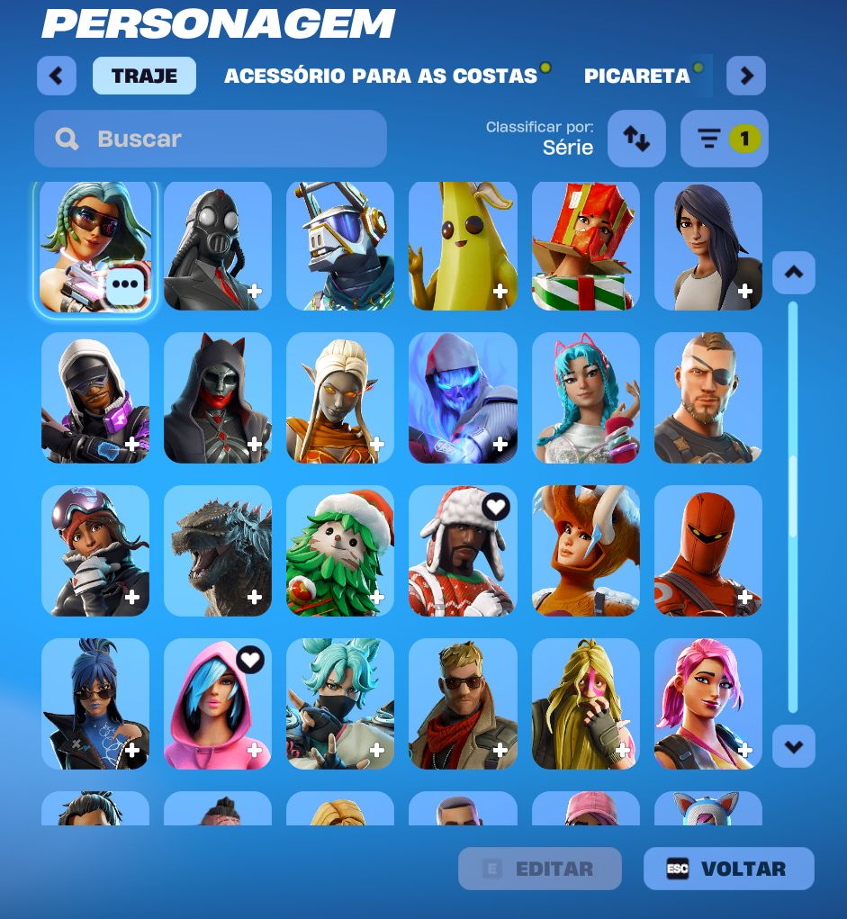 CONTA RARA COM TRAVIS SCOTT, S4+, SALVE O MUNDO FUNDADOR (165 SKINS)