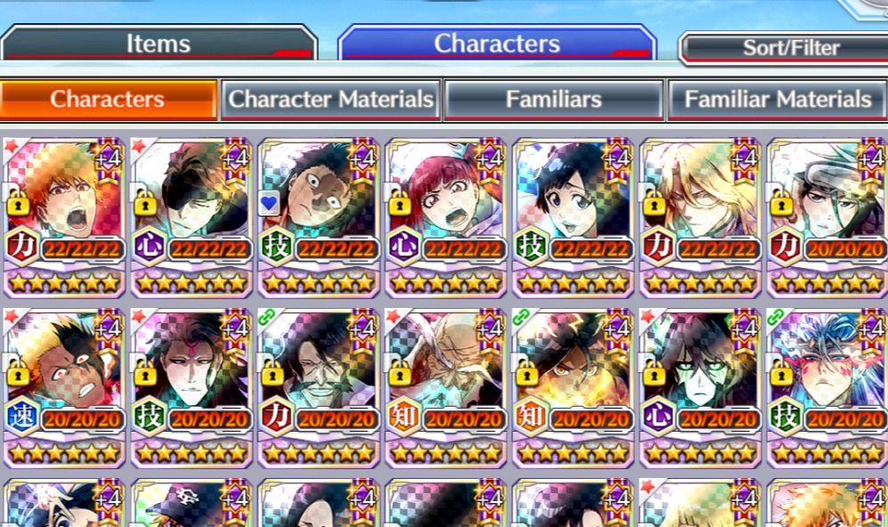 Conta Bleach Brave souls Focada em Guild Quest