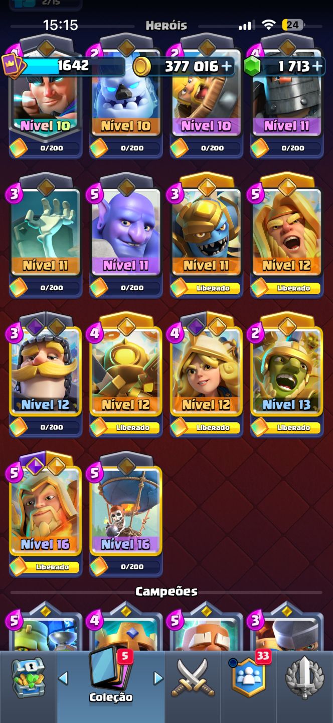 Conta de clash Royale full com 12000 troféus