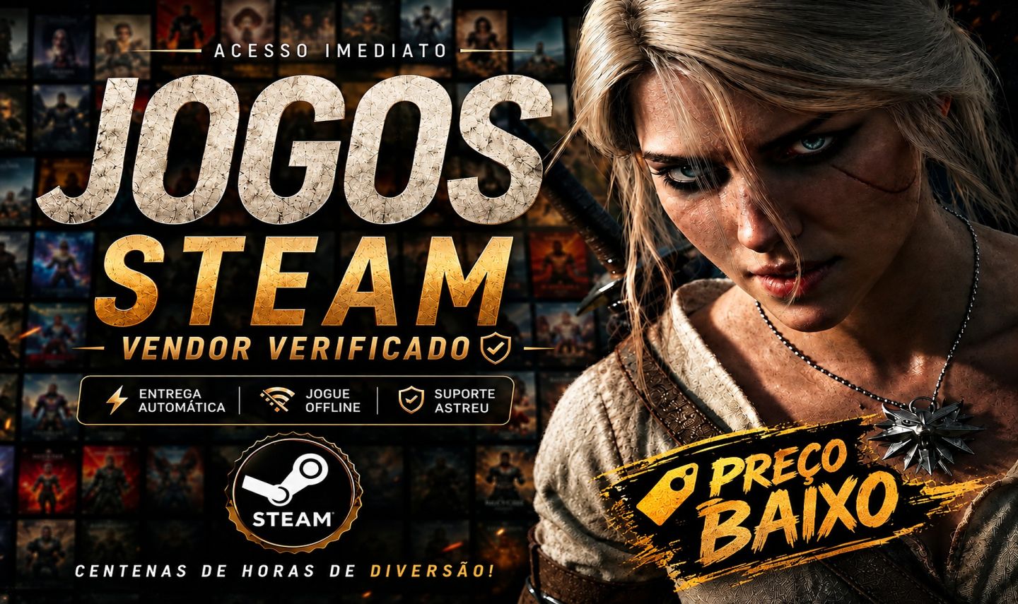 [PREÇO BAIXO] +2500 Jogos Steam - Conta Steam offline