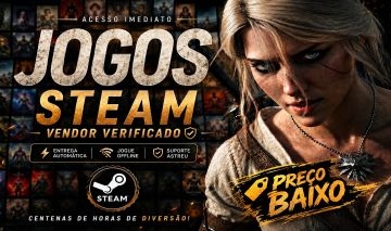 [PREÇO BAIXO] +2500 Jogos Steam - Conta Steam offline