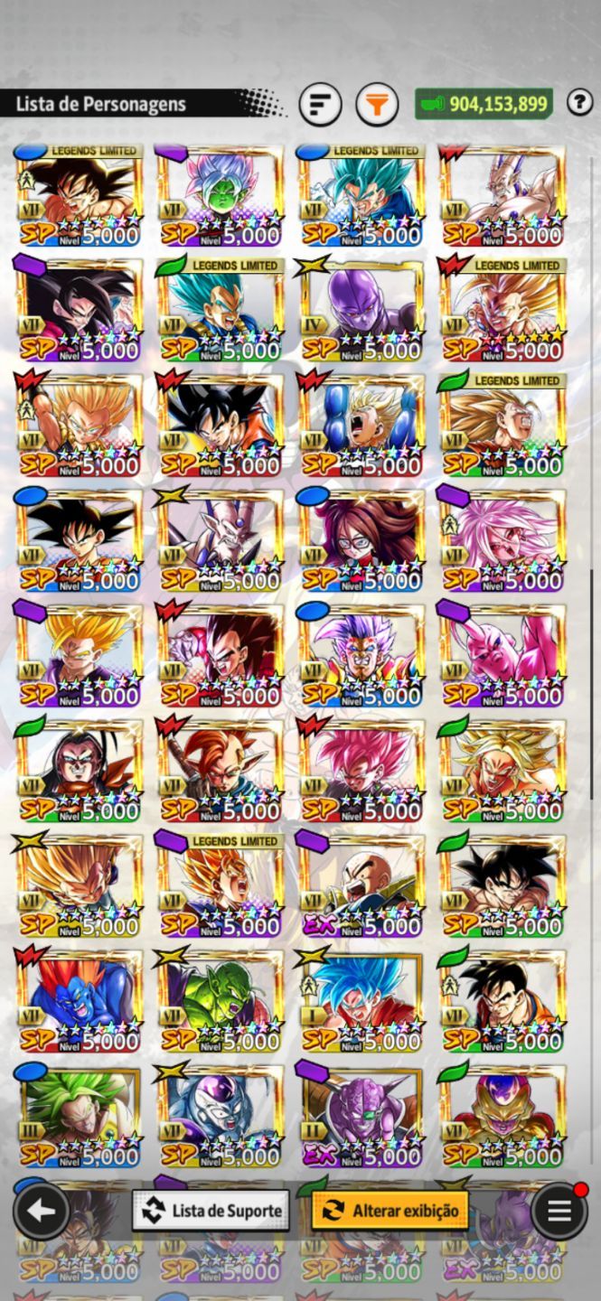 CONTA DRAGON BALL LEGENDS END GAME LVL 680