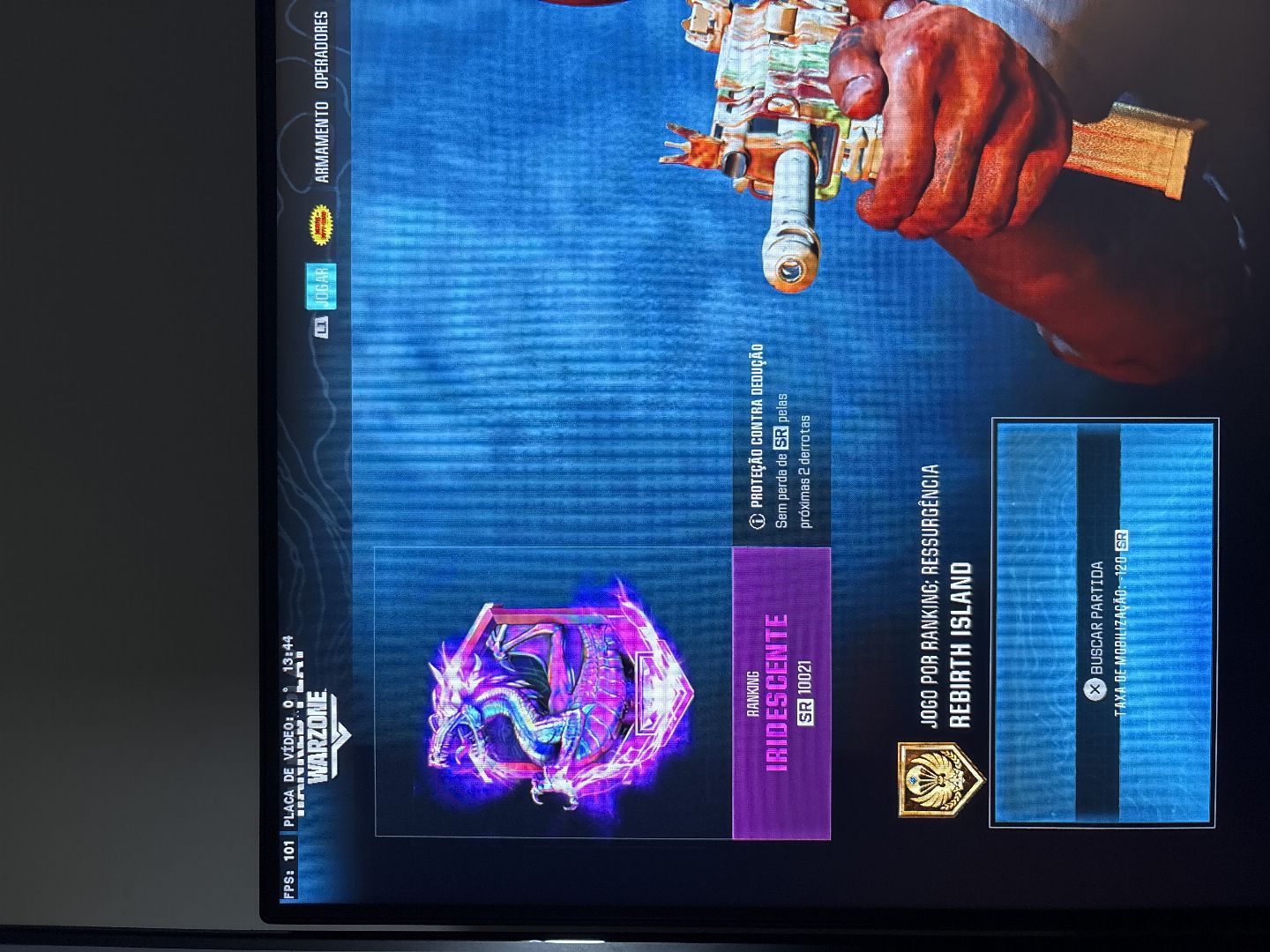 Conta warzone iridescente, prestige master nvl. 180