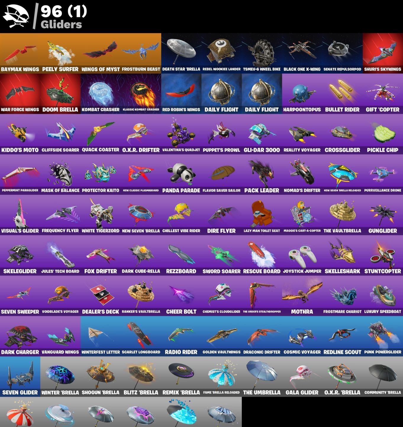 Conta Fortnite 82 SKINS/LADY WINDFROST/ CLUSTER / JUICE WRLD/ GLACIAL DUMMY