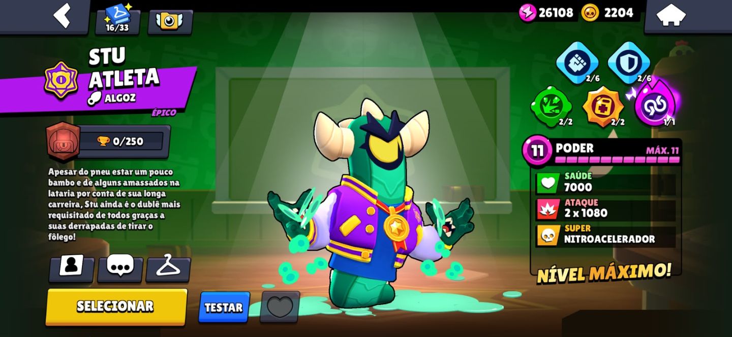 CONTA BRAWL 107 BRAWLERS E +35K Troféus