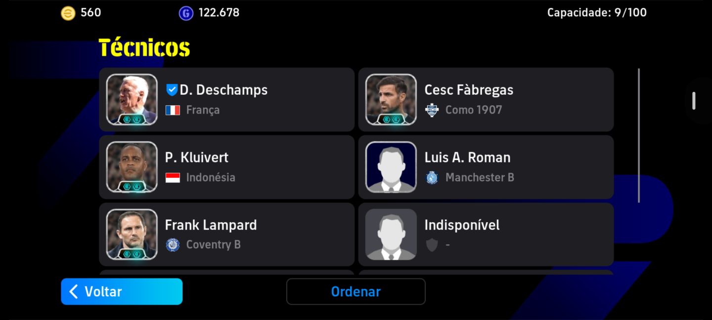 CONTA DE EFOOTBALL | ZICO 106 + MALDINI 109 + NESTA 107 | 3213 DE FORÇA COLETIVA