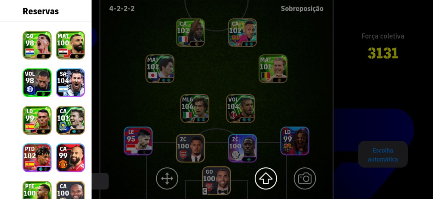 Conta Efootball Andrea Pirlo 107 Gennaro Gattuso 104 épico show time