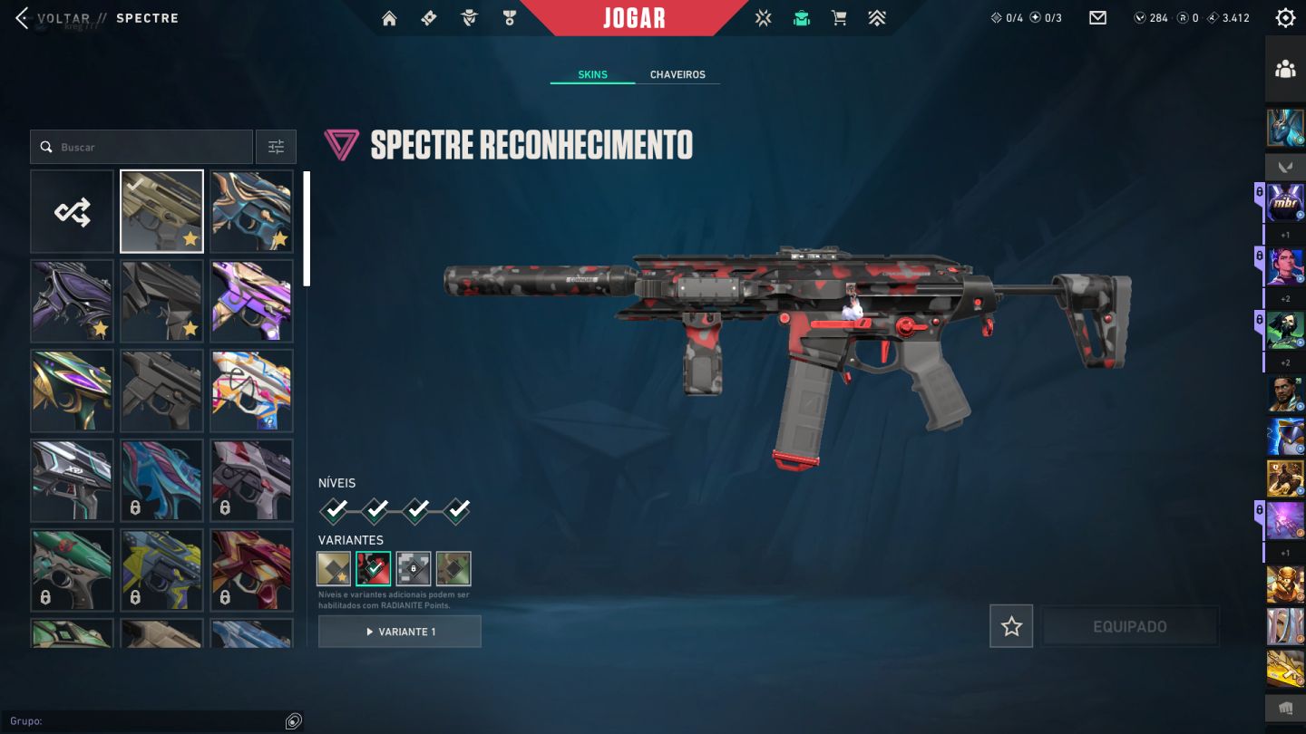 Conta de valorant com pacote champions 24 e 25, com mais de 4k gasto