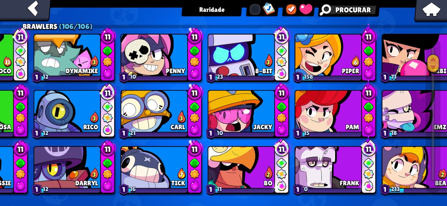 (PRA HOJE) CONTA DE BRAWL STARS FULL UPADA 93K JUNTO COM CONTA DO CLASH ROYALE