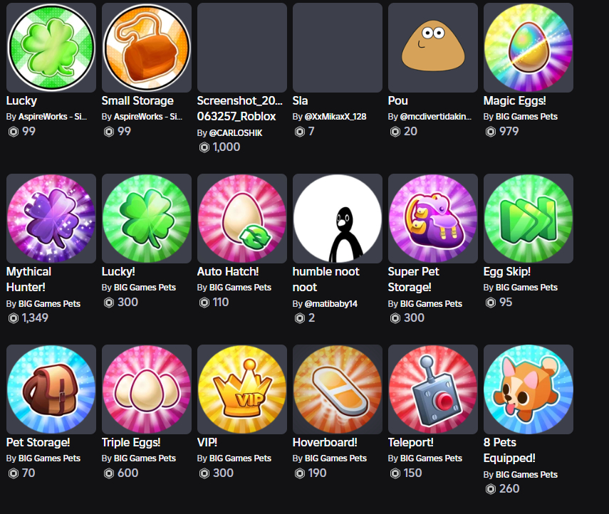 Conta de Roblox com varias skins na conta