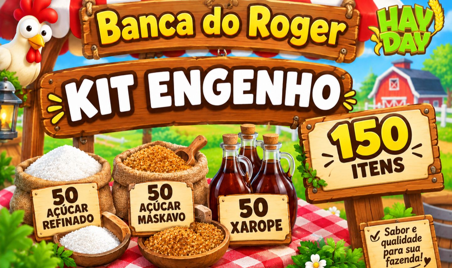 HAY DAY - KIT ENGENHO 150 ITENS