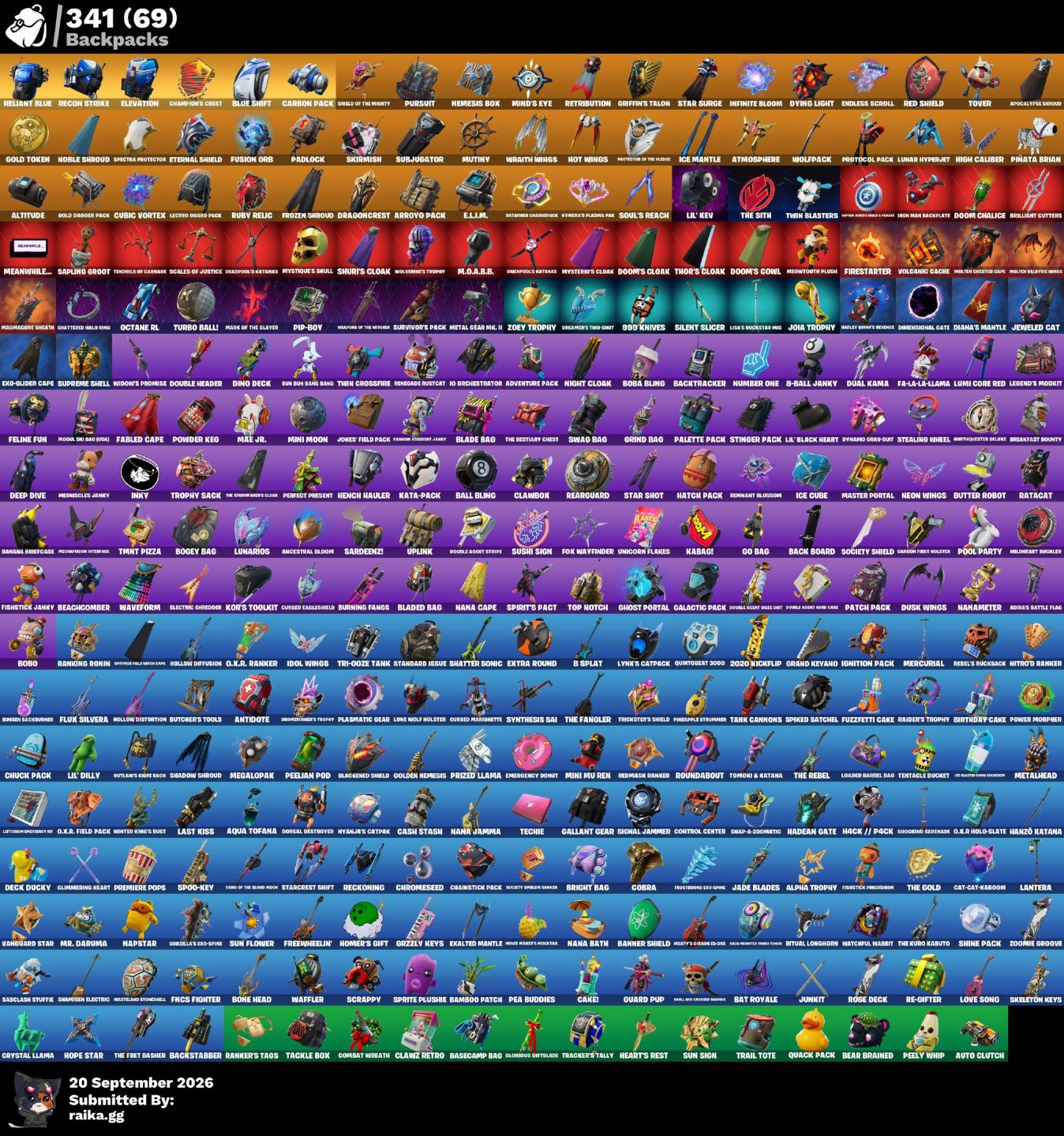 [PS/XBOX/PC] CONTA FORTNITE SALVE O MUNDO OG + 282 SKINS