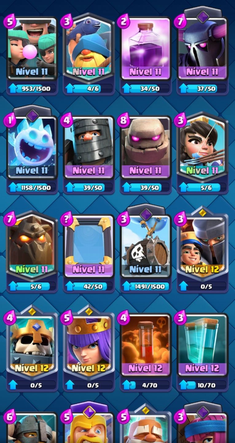 CLASH ROYALE (PASSE ATUAL ATIVO) ALTAMENTE GEMADA +12 MIL TROFÉUS