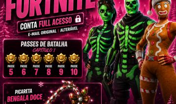 Conta Fortnite BENGALA DOCE E PASSES DO CAPÍTULO 1