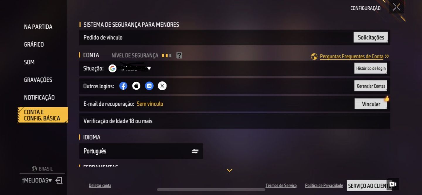 Conta de free fire lvl 56, com muita coisa.