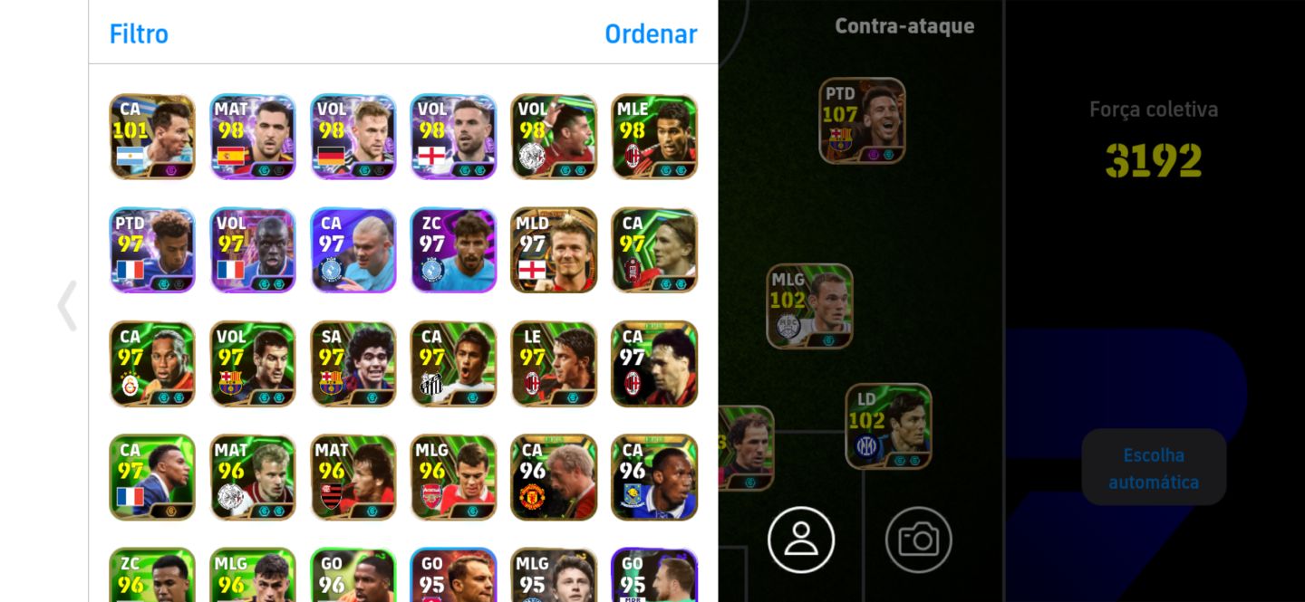 Conta braba de efootball para subir de divisão