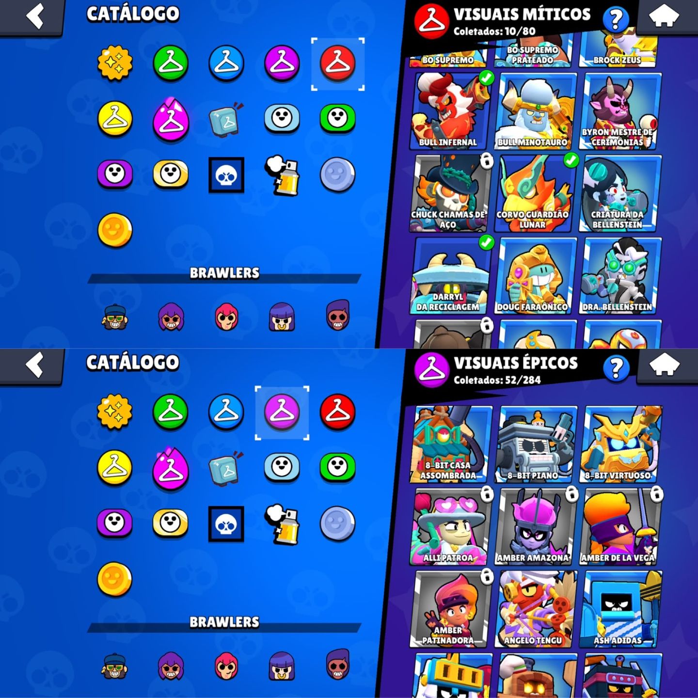 CONTA DE BRAWL STARS | 29K DE TROFEUS | 85 BRAWLERS + KAZE