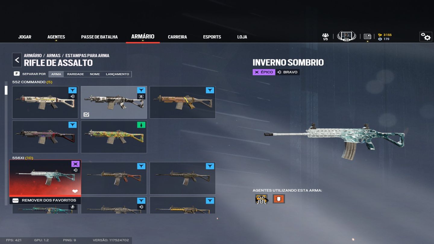 CONTA RAIMBOW SIX COM MUITA COISA LVL264