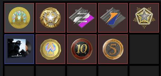 Conta de CS2 22 Anos Steam, 1.5k de jogos e 8 Medalhas no CS2