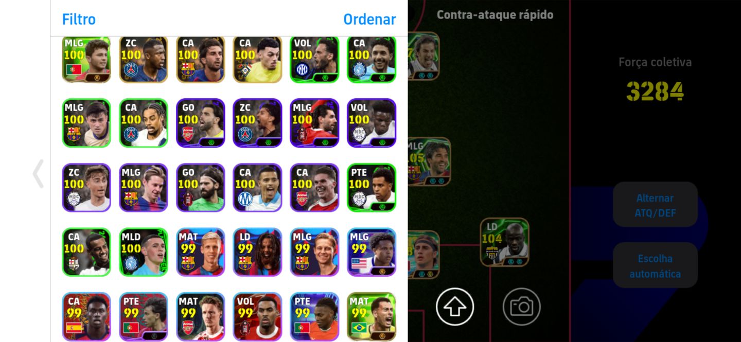 Conta efootball com o Super Messi e varios épicos