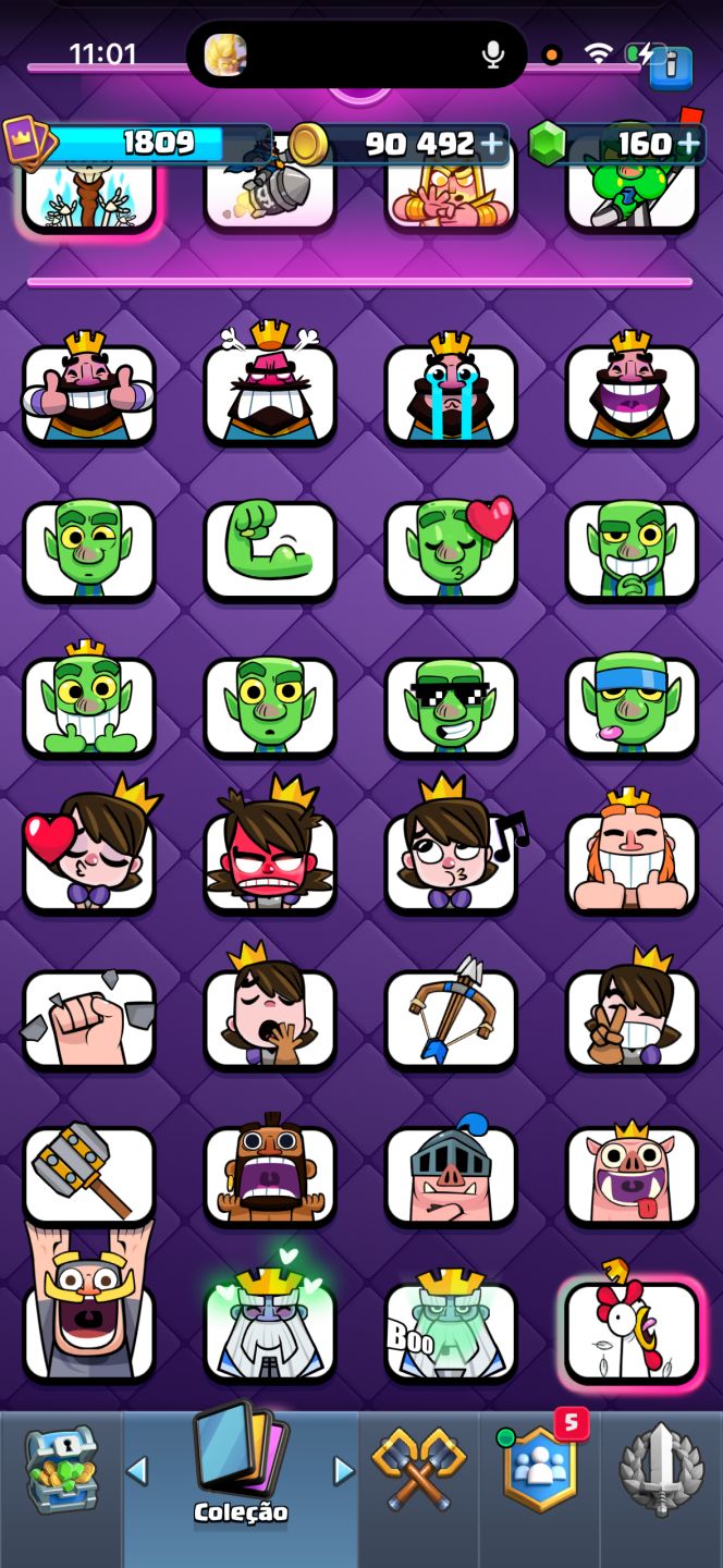 CONTA DE CLASH ROYALE FULL ARENA
