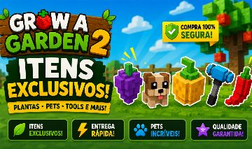 GROW A GARDEN 2/CRESCER UM JARDIM 2! ITENS, PETS, SEEDS GAG2 [ENTREGA RÁPIDA]