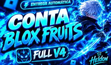 Conta Blox Fruits Full V4 + itens raros e 6m de bounty | Entrega Automática