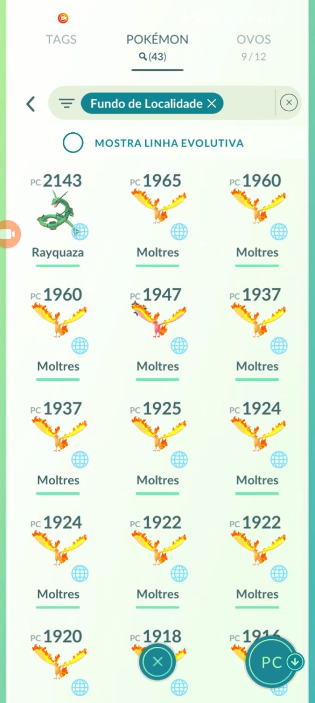 Conta nível 46e 6místico e 88 lendários e 9 mewtwo de armadura 1 mewtwo 100%