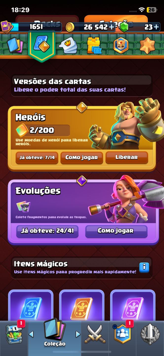 Conta Clash Royale upada, 11k de troféu