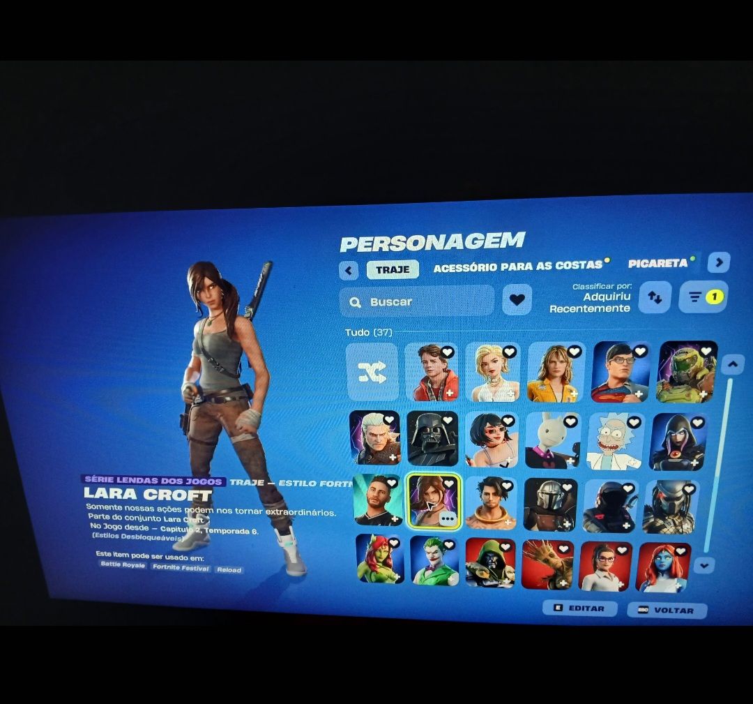CONTA FORTNITE PARADA MUITA SKIN RARA