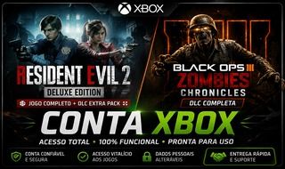 CONTA XBOX | RESIDENT EVIL 2 DELUXE + DLC ZOMBIES CHRONICLES