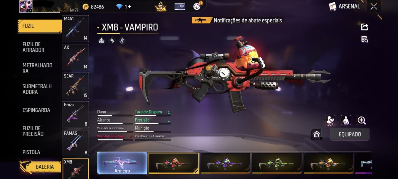 CONTA FREE FIRE SUPER COMPLETA - FULL MANDELA - 27 PASSES ANTIGOS