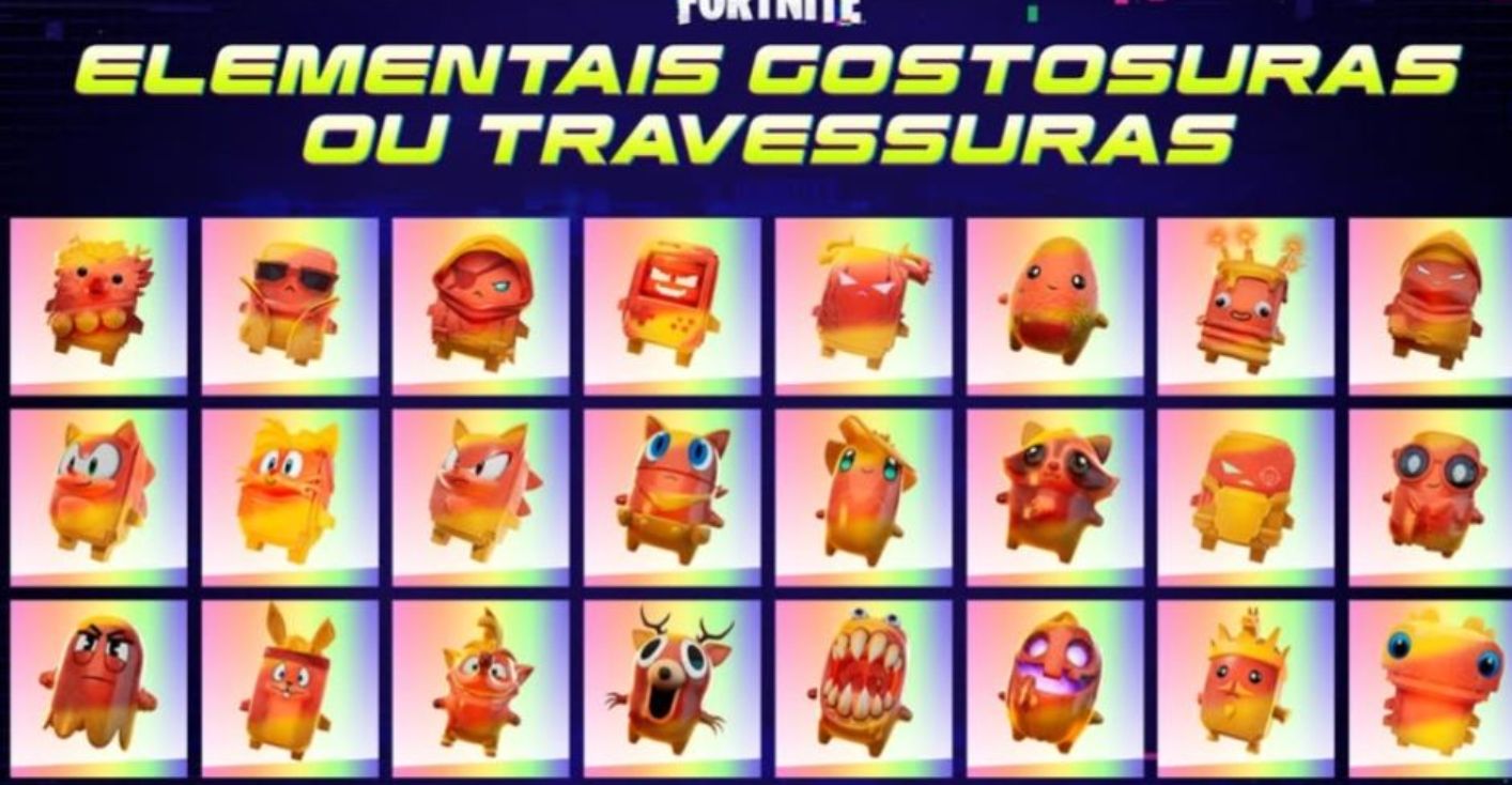 [PROMOÇÃO TODOS NOVOS ELEMENTAIS GOSTOSURAS OU TRAVESSURAS]- FORTNITE ELEMENTAL