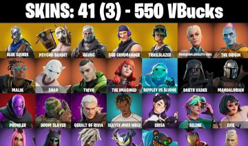 CONTA FORTNITE com SEASON 2, TWITCH PRIME 1 & 2, PSYCHO BANDIT e 41 SKINS!