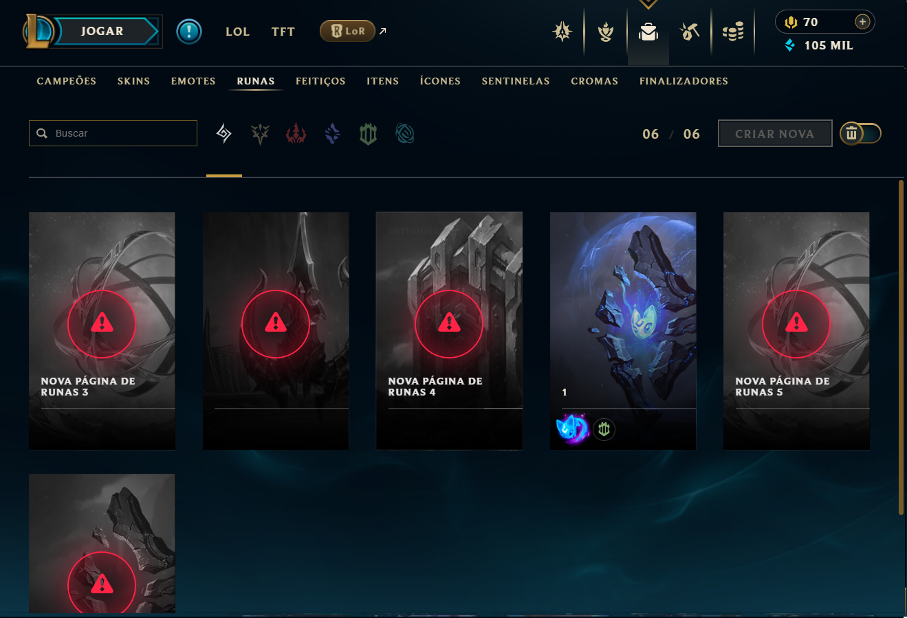 Conta LoL Esmeralda atual, 2013, 288 Skins, Todos Campeões