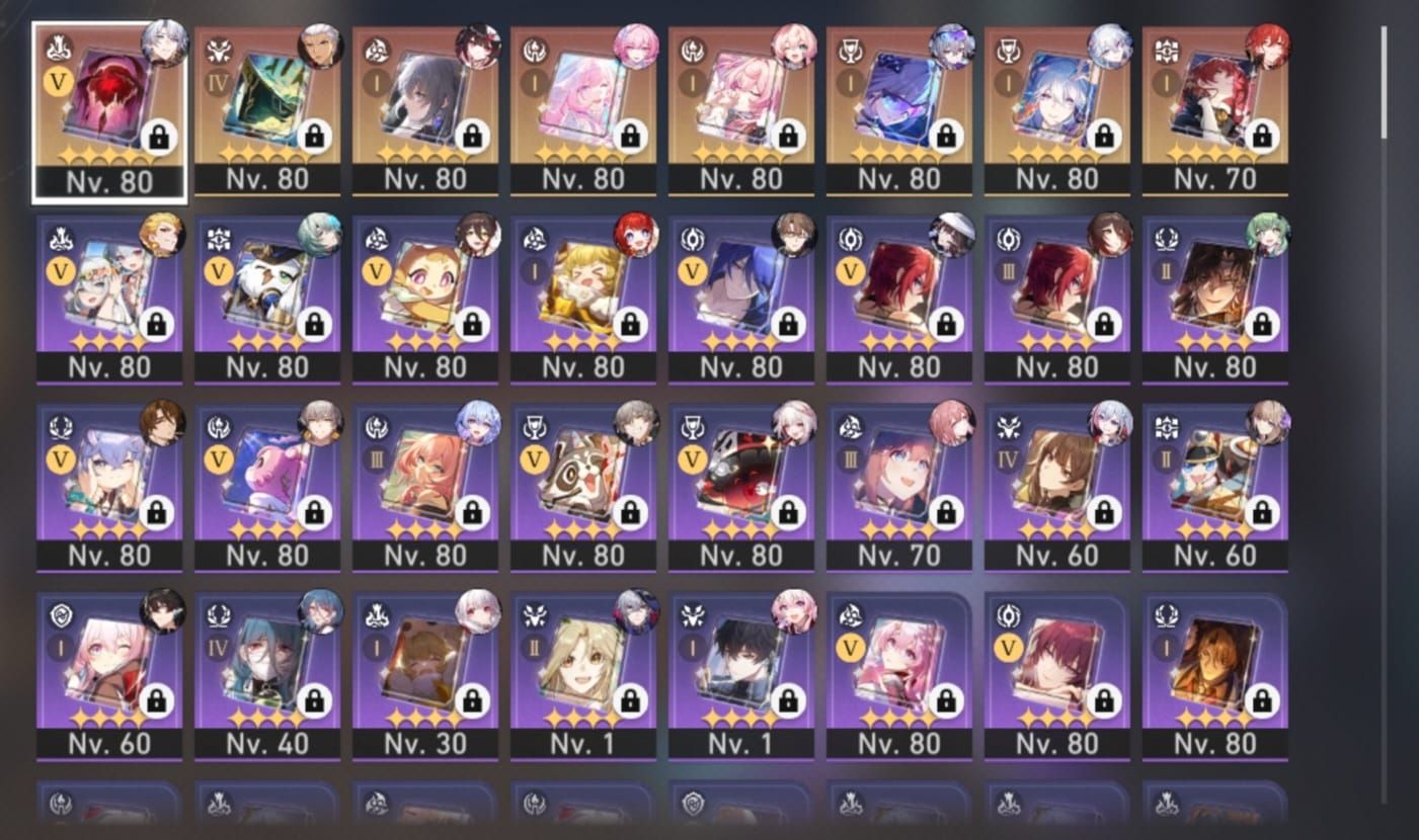 Conta hsr MUITO BOA, cyreneE4+BIS/hyacineE1+BIS/(MAIS HERDEIROS)time loba NV.999