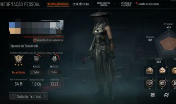 Conta Full skins 7 facas e 8 personagens lendários