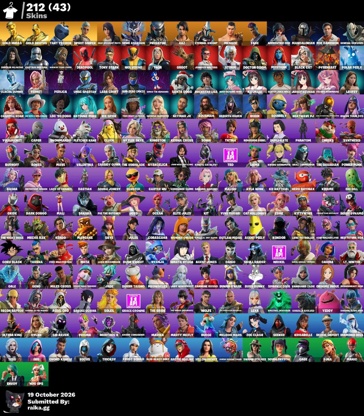 Conta +6 anos de fortnite com passe midas e mt mais, focada em emotes icones