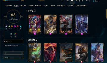 CONTA TOP MUITAS SKINS E MMR BOM