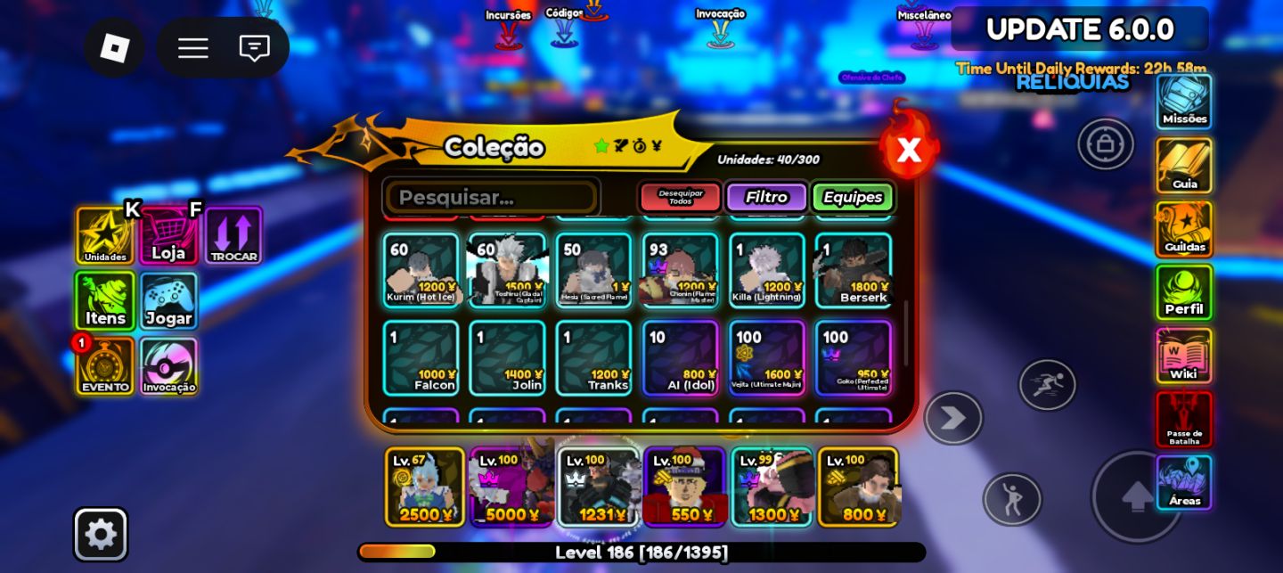 Conta de anime crusaders super forte