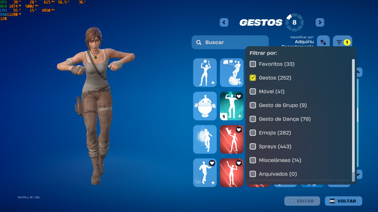 CONTA FORTINITE SKINS LARA CROFT + MACHADO LEVIATAN - salve mundo fundador