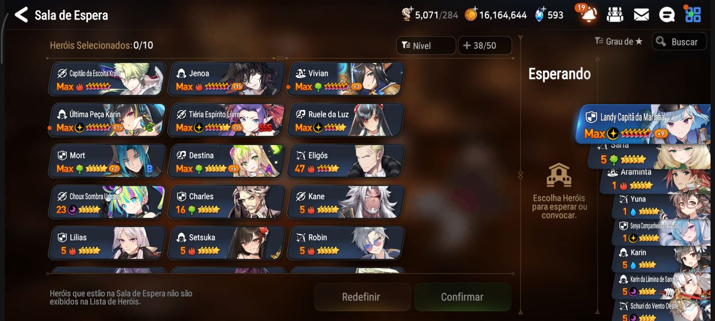 Epic seven conta top com muitos ML!