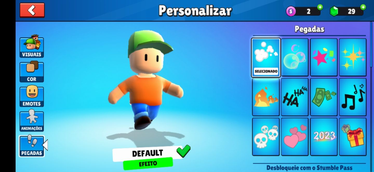 Conta de stumble guys